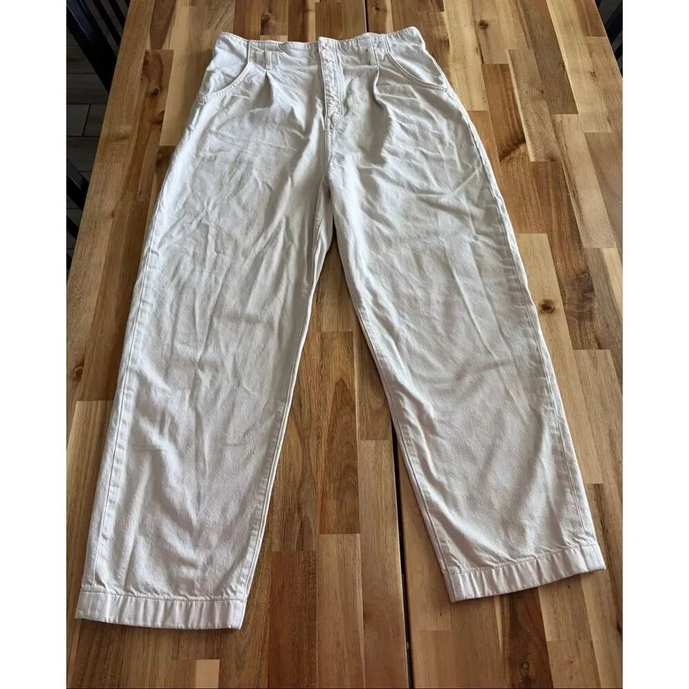 Massimo Dutti Super High Rise Pleated Jeans